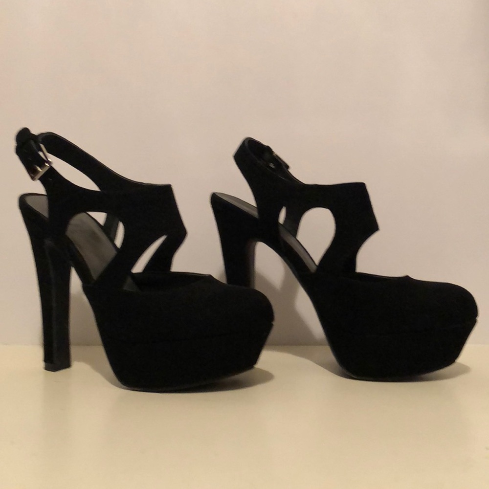 G by Guess Black Suede heels - Sz 7.5M